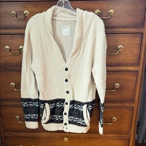 Life After Denim men’s  Beige Cowl Neck Sweater